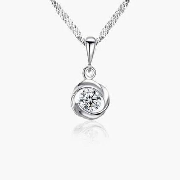 2/$40  Classy Round Necklace - Ladies Elegant Dainty Necklace - Picture 1 of 4